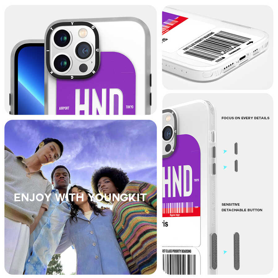 iPhone 13 Pro Kılıf YoungKit Any Time Trip Serisi Kılıf