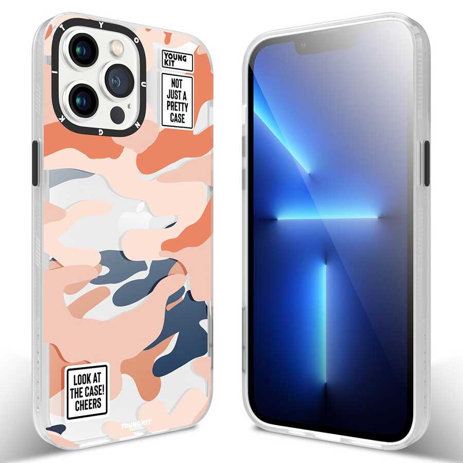 iPhone 13 Pro Kılıf YoungKit Kamuflaj Serisi Kılıf