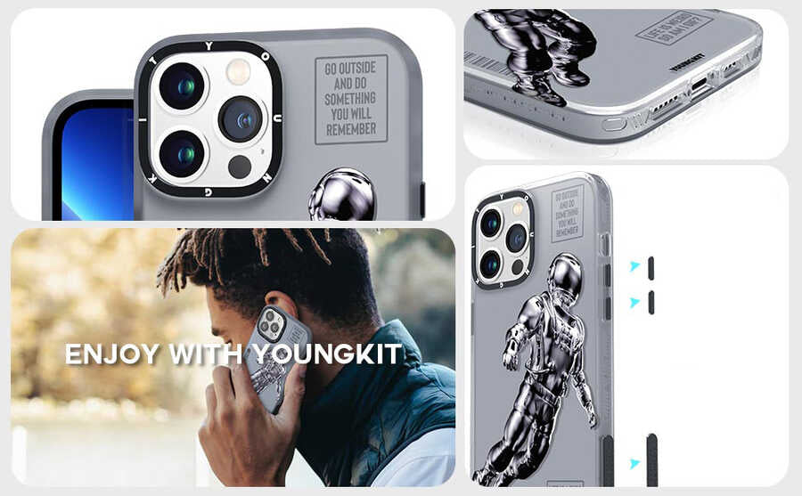iPhone 13 Pro Kılıf YoungKit Klasik Serisi Kılıf
