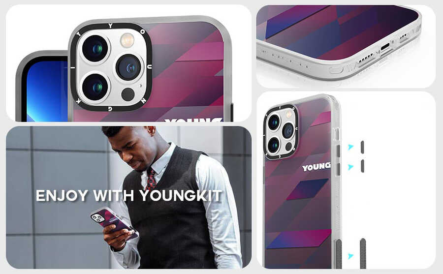 iPhone 13 Pro Kılıf YoungKit Klasik Serisi Kılıf