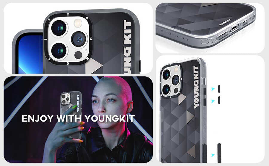 iPhone 13 Pro Kılıf YoungKit Klasik Serisi Kılıf