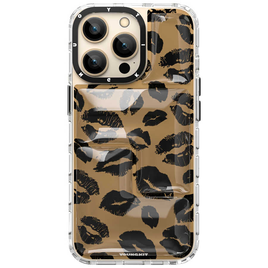 iPhone 13 Pro Kılıf YoungKit Leopard Article Serisi Kılıf