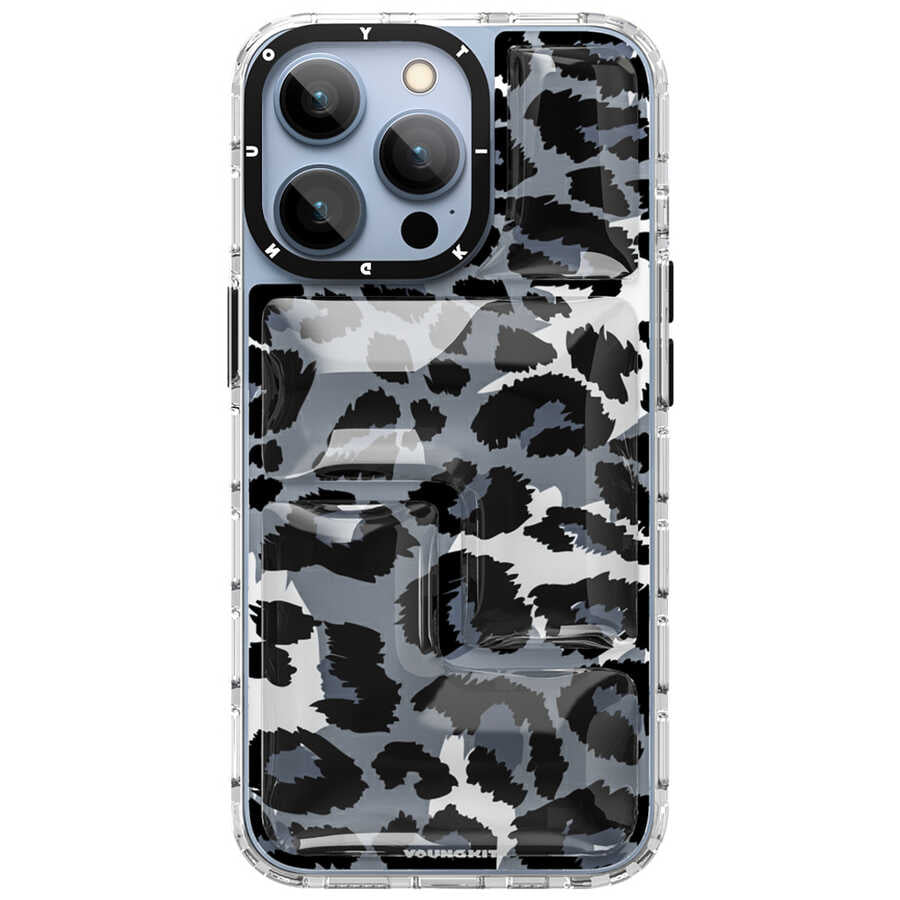 iPhone 13 Pro Kılıf YoungKit Leopard Article Serisi Kılıf