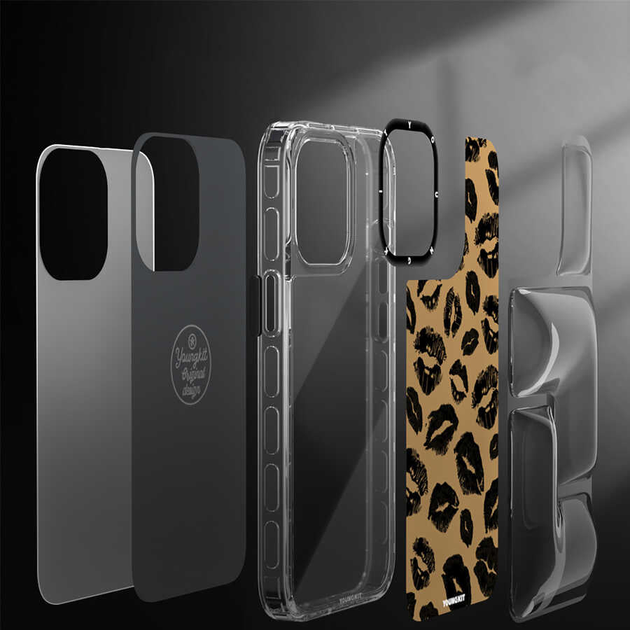 iPhone 13 Pro Kılıf YoungKit Leopard Article Serisi Kılıf