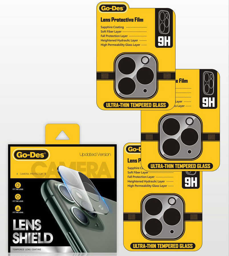 iPhone 13 Pro Max Go Des Lens Shield Kamera Lens Koruyucu