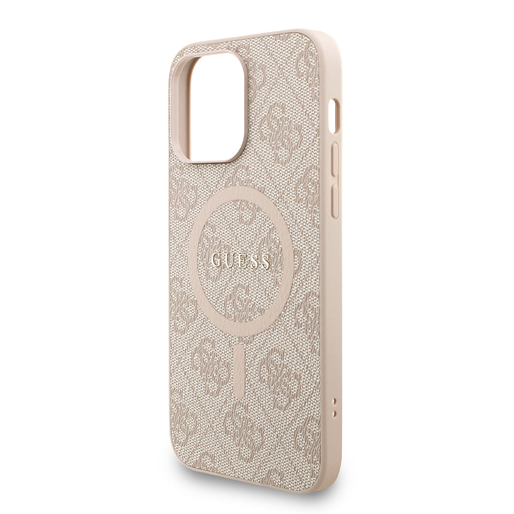 iPhone 13 Pro Max Kılıf Guess Orijinal Lisanslı M-safe Şarj Özellikli PU Deri Bilek Askı İpli Yazı Logolu Kılıf