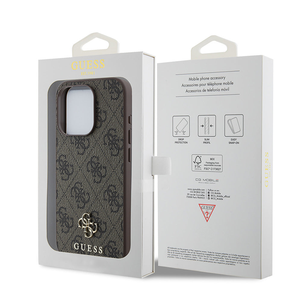 iPhone 13 Pro Max Kılıf Guess Orijinal Lisanslı M-safe Şarj Özellikli Small 4G Classic Kılıf