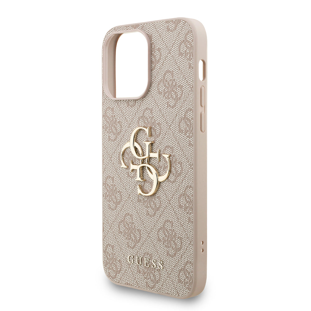 iPhone 13 Pro Max Kılıf Guess Orijinal Lisanslı PU Deri Bilek Askı İpli Metal Büyük 4G ve Yazı Logolu Kılıf