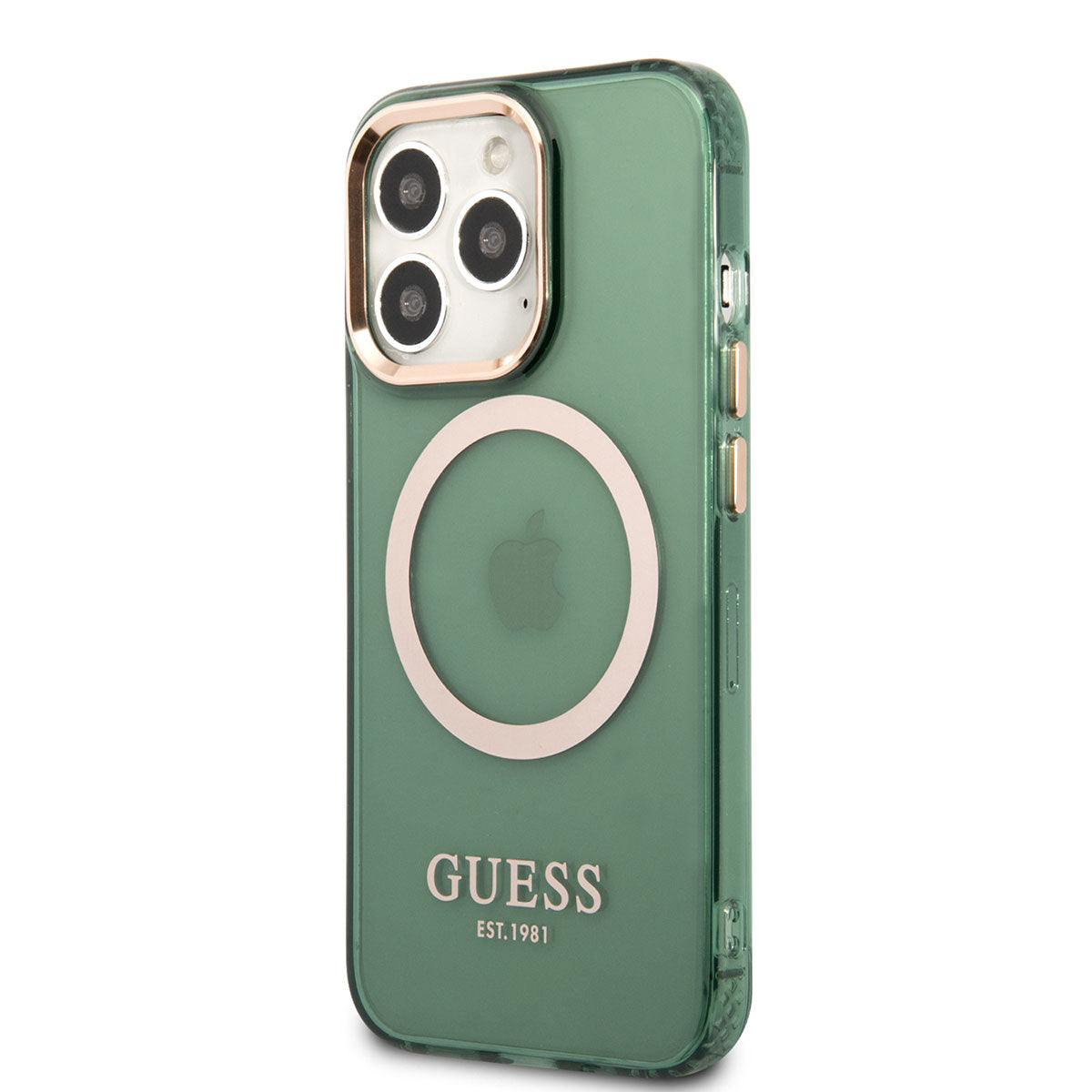 iPhone 13 Pro Max Kılıf GUESS M-safe Şarj Özellikli Airbagli Dizayn Kılıf