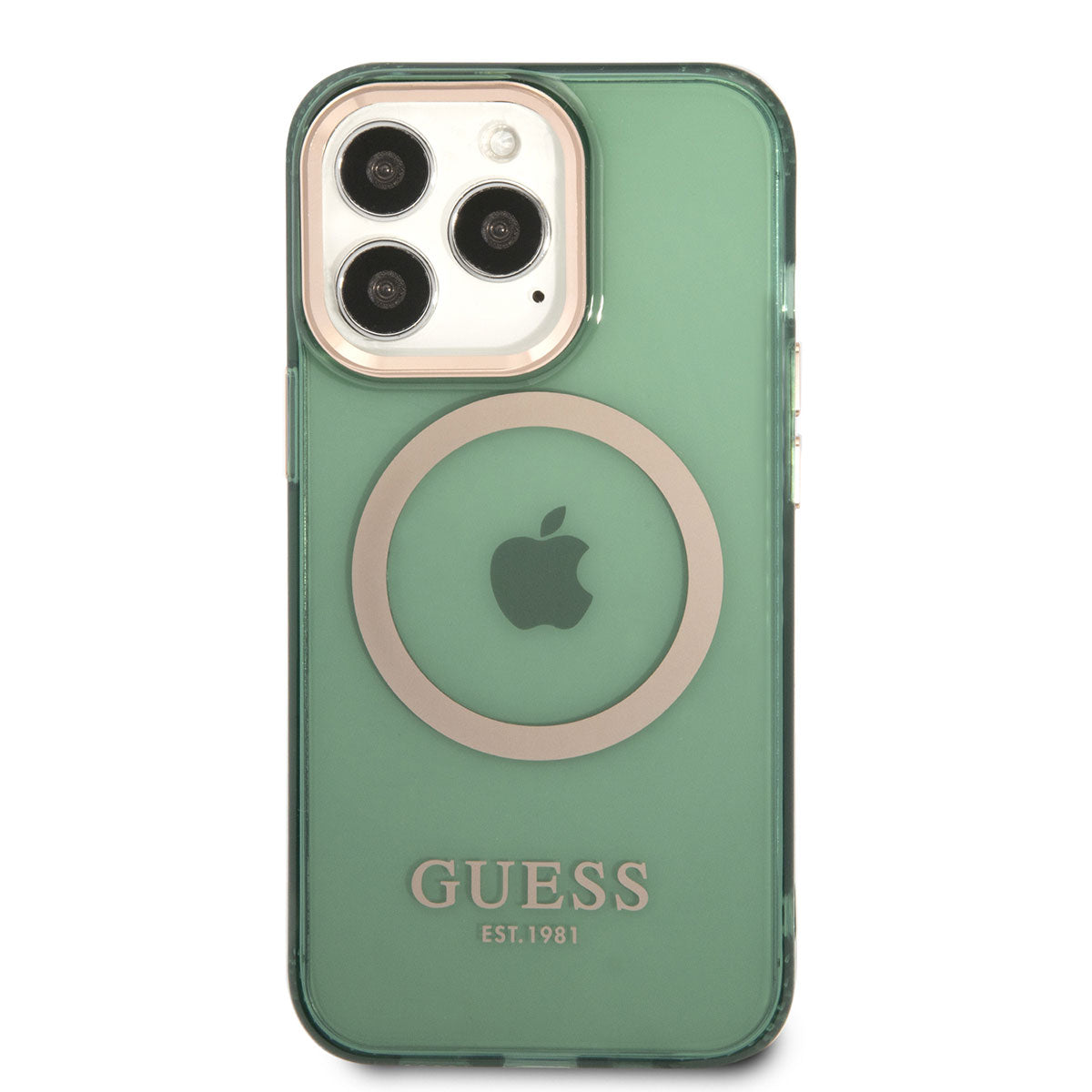 iPhone 13 Pro Max Kılıf GUESS M-safe Şarj Özellikli Airbagli Dizayn Kılıf