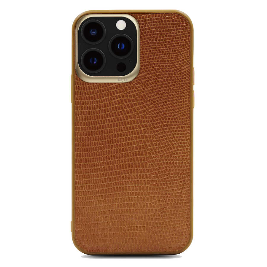 iPhone 13 Pro Max Kılıf Kajsa Preppie Collection Pu Deri Kılıf