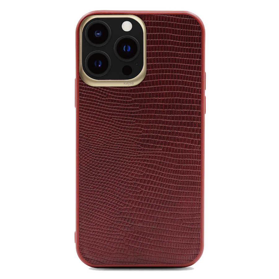 iPhone 13 Pro Max Kılıf Kajsa Preppie Collection Pu Deri Kılıf