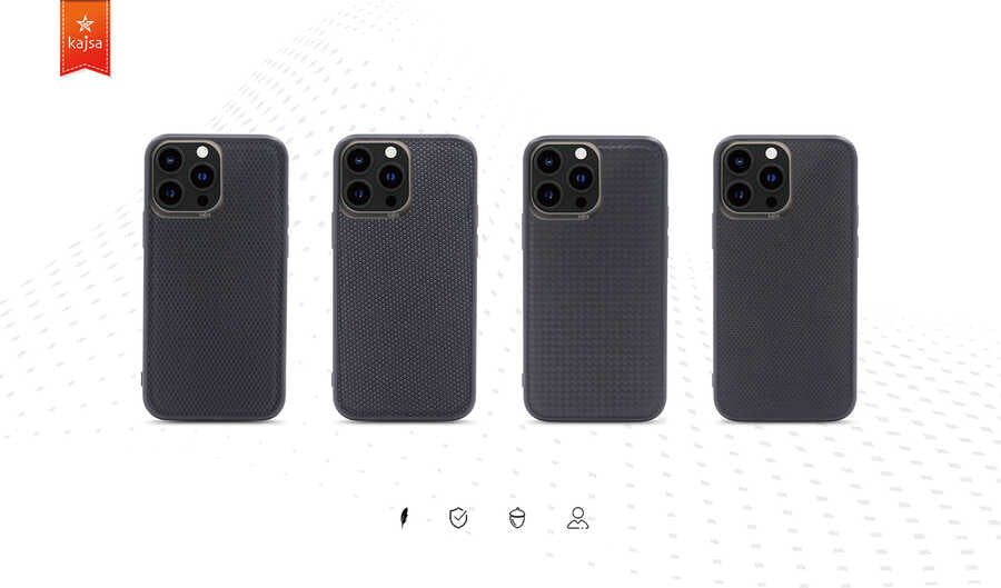 iPhone 13 Pro Max Kılıf Kajsa Preppie Serisi Dark Kılıf