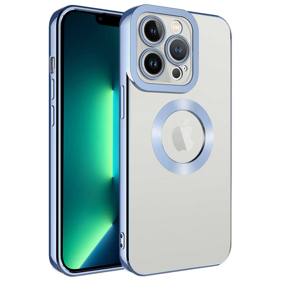 iPhone 13 Pro Max Kılıf Kamera Korumalı Logo Gösteren Zore Omega Kılıf