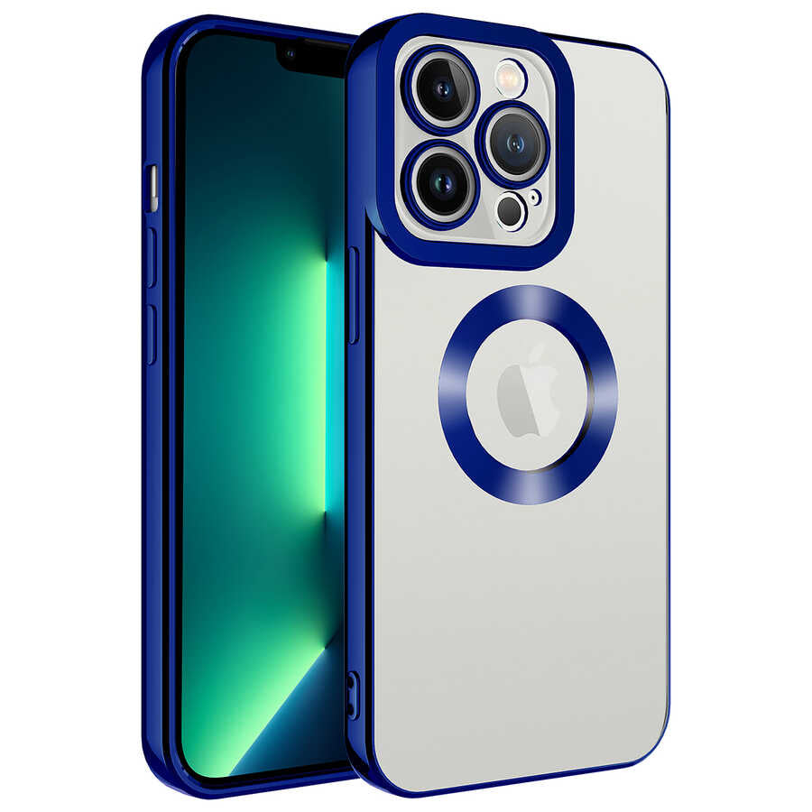 iPhone 13 Pro Max Kılıf Kamera Korumalı Logo Gösteren Zore Omega Kılıf