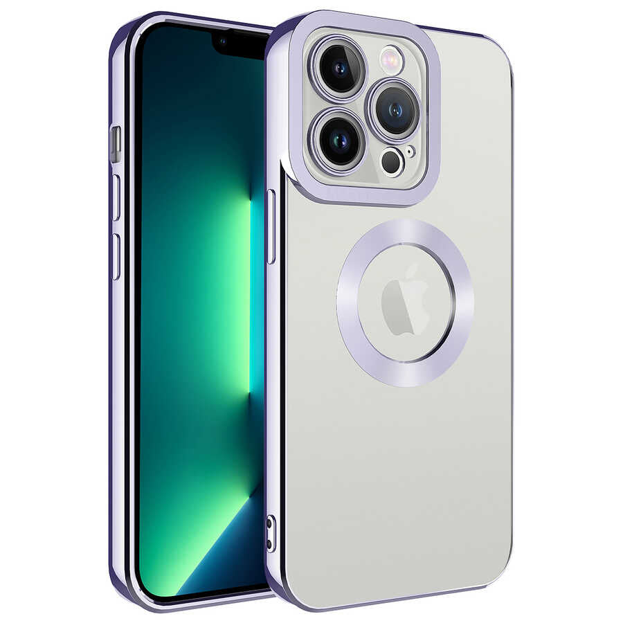 iPhone 13 Pro Max Kılıf Kamera Korumalı Logo Gösteren Zore Omega Kılıf