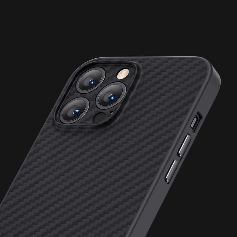 iPhone 13 Pro Max Kılıf Karbon Fiber Benks Hybrid Kevlar Kılıf
