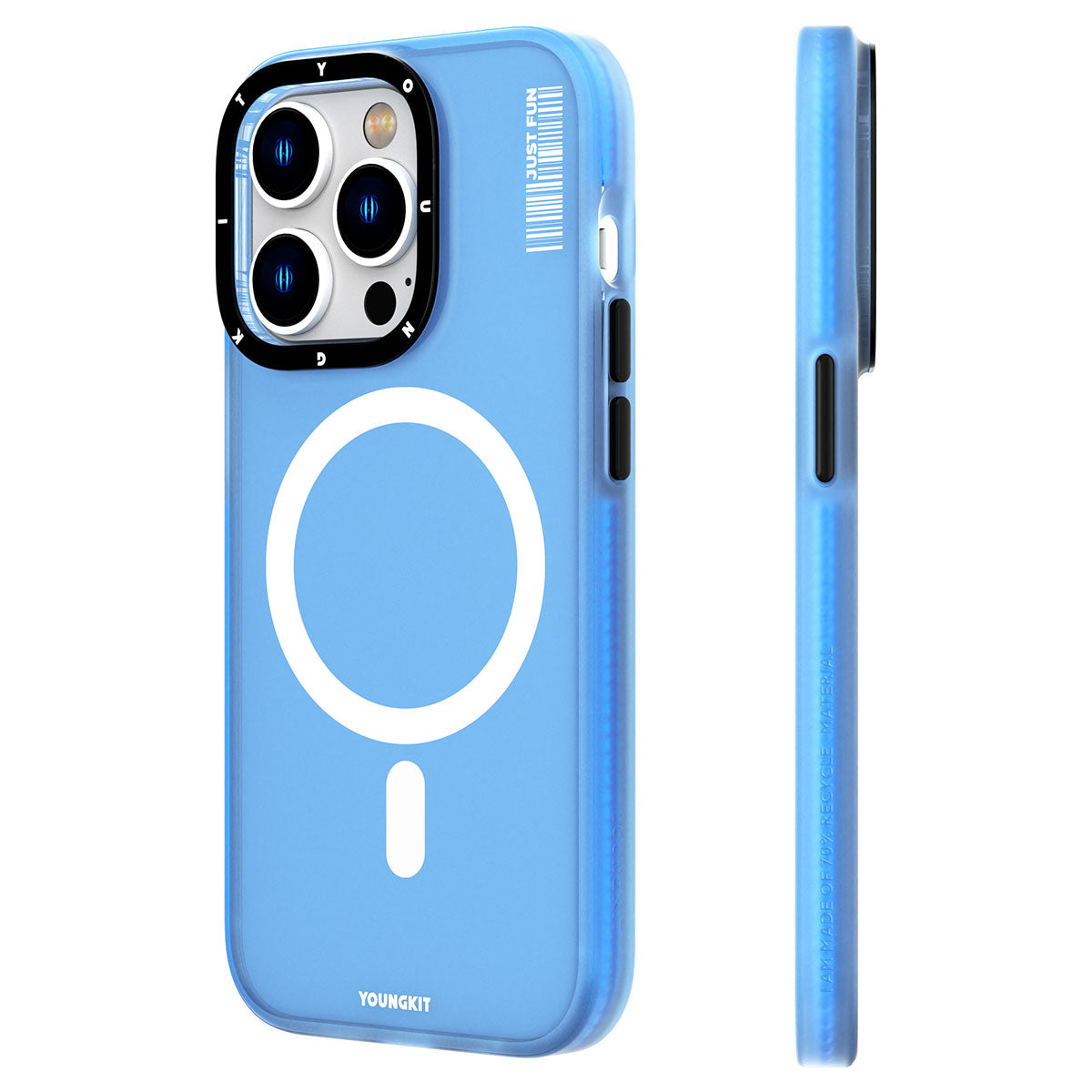iPhone 13 Pro Max Kılıf M-safe Şarj Özellikli Youngkit Colored Sand Serisi Kılıf