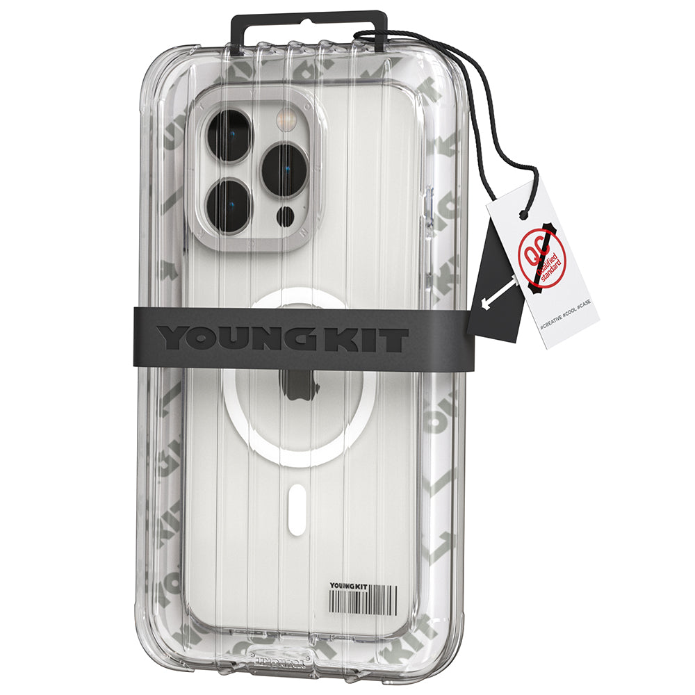 iPhone 13 Pro Max Kılıf M-safe Şarj Özellikli Youngkit Coloured Glaze Serisi Kılıf