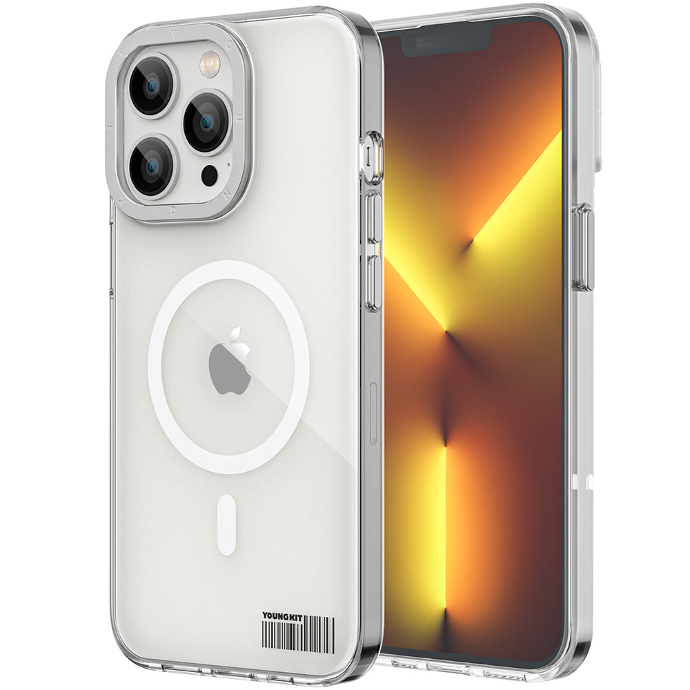 iPhone 13 Pro Max Kılıf M-safe Şarj Özellikli Youngkit Coloured Glaze Serisi Kılıf