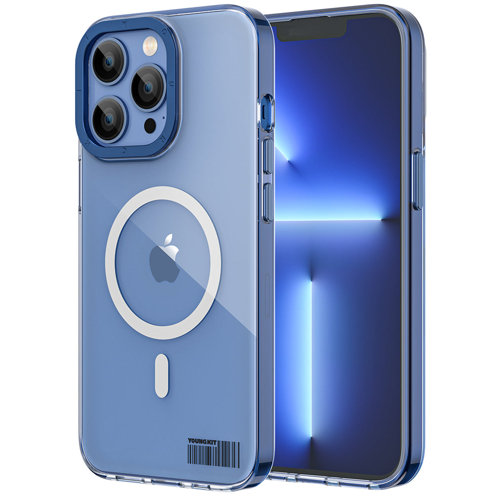 iPhone 13 Pro Max Kılıf M-safe Şarj Özellikli Youngkit Coloured Glaze Serisi Kılıf
