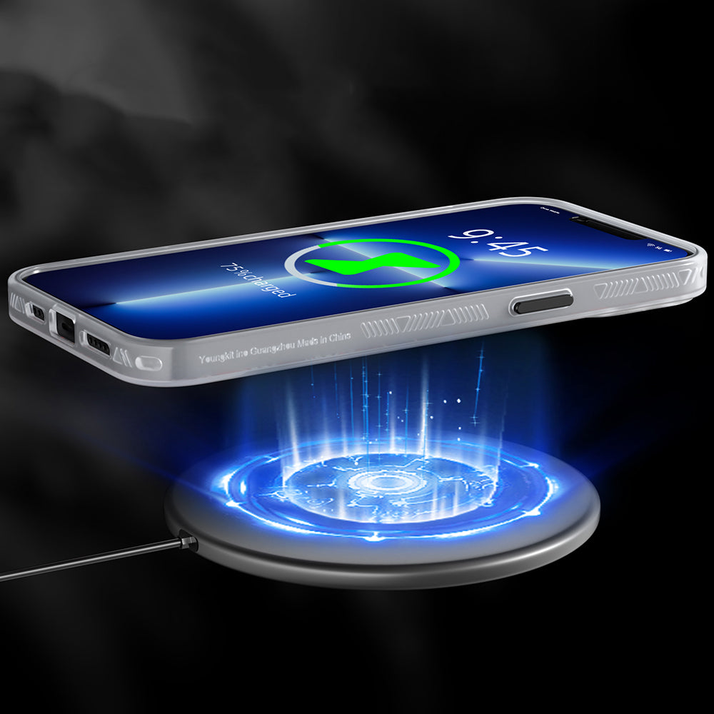 iPhone 13 Pro Max Kılıf M-safe Şarj Özellikli YoungKit Metaverse Serisi Kılıf