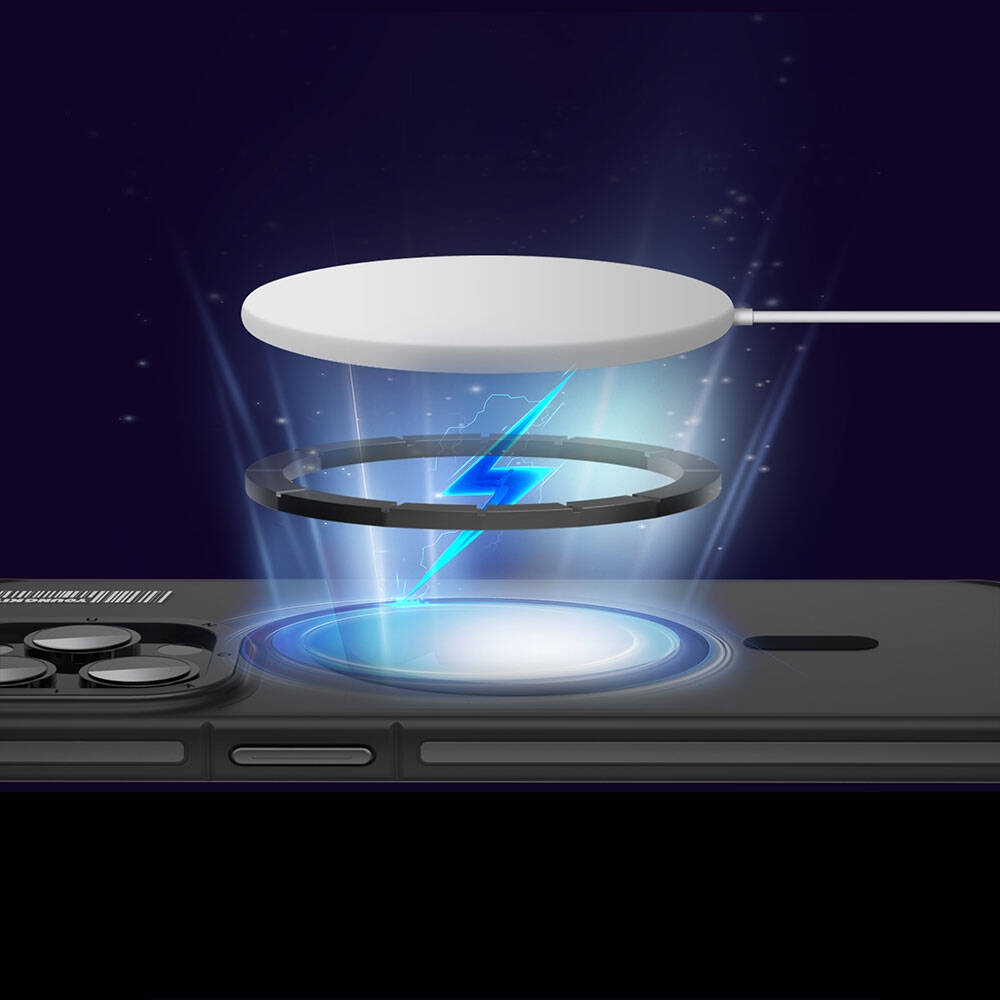 iPhone 13 Pro Max Kılıf M-safe Şarj Özellikli Youngkit Rock Sand Serisi Kılıf