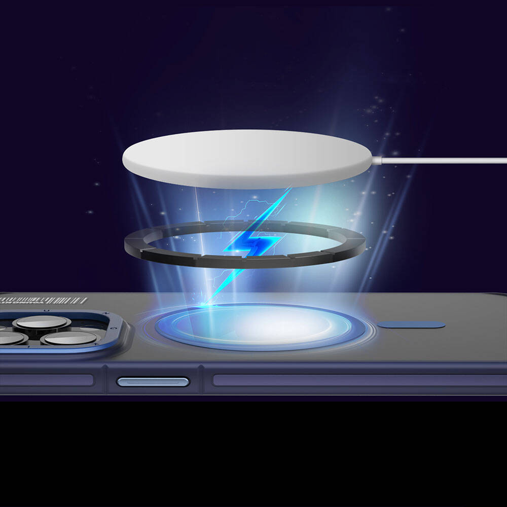 iPhone 13 Pro Max Kılıf M-safe Şarj Özellikli Youngkit Rock Sand Serisi Kılıf