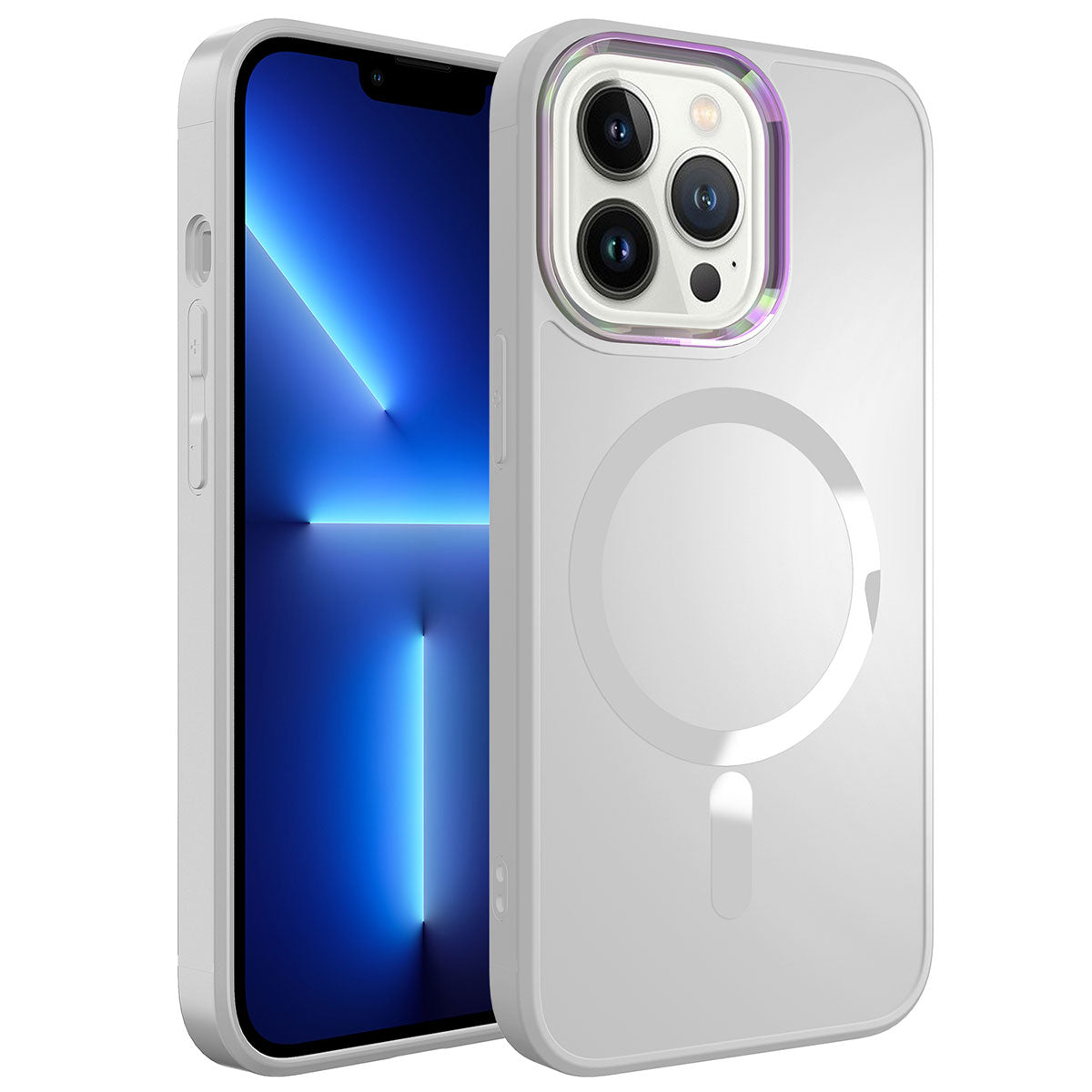 iPhone 13 Pro Max Kılıf M-safe Wireless Şarj Özellikli Zore Stil Kılıf