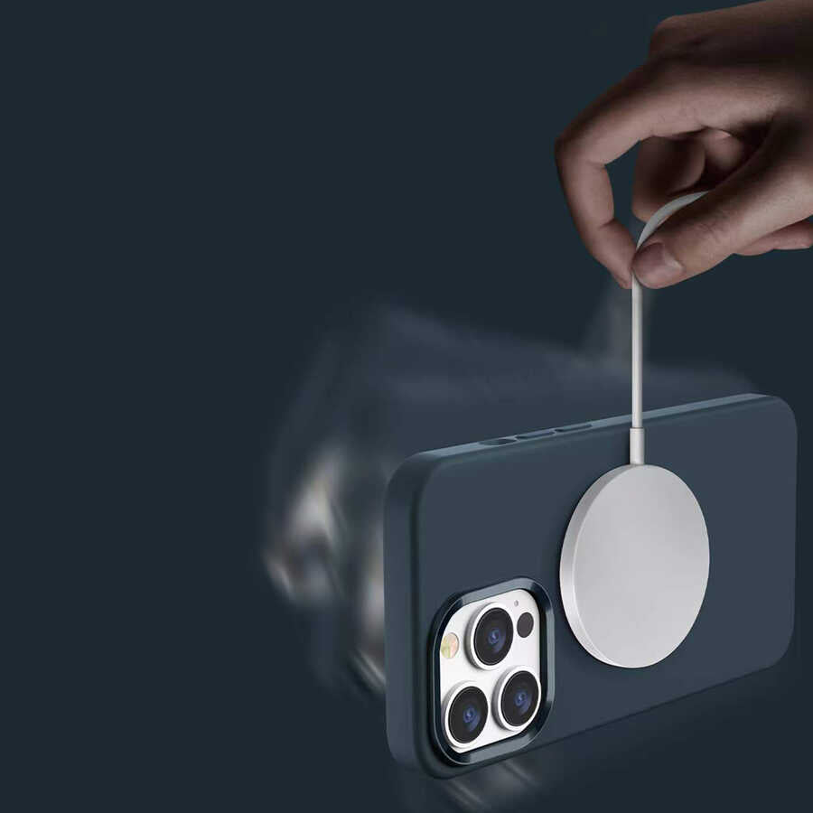 iPhone 13 Pro Max Kılıf Wiwu M-safe Magnetic Silikon Kılıf