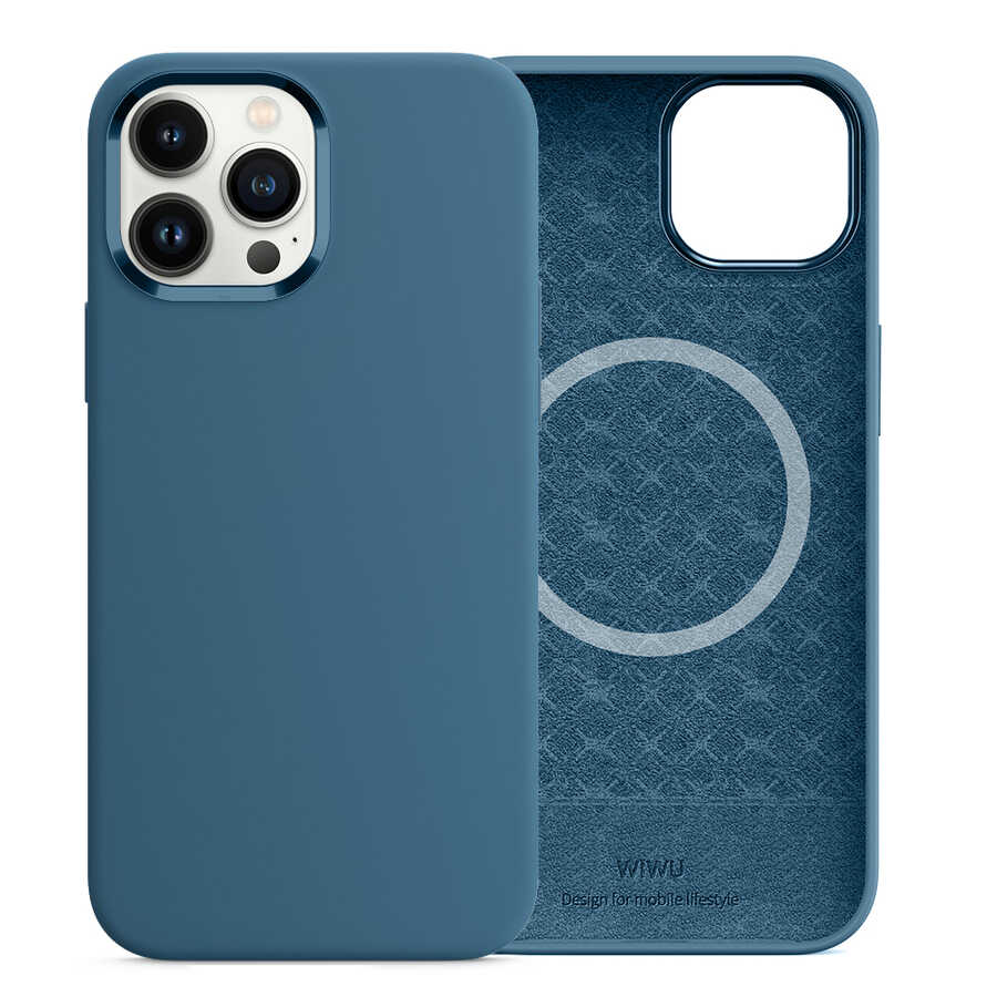 iPhone 13 Pro Max Kılıf Wiwu M-safe Magnetic Silikon Kılıf