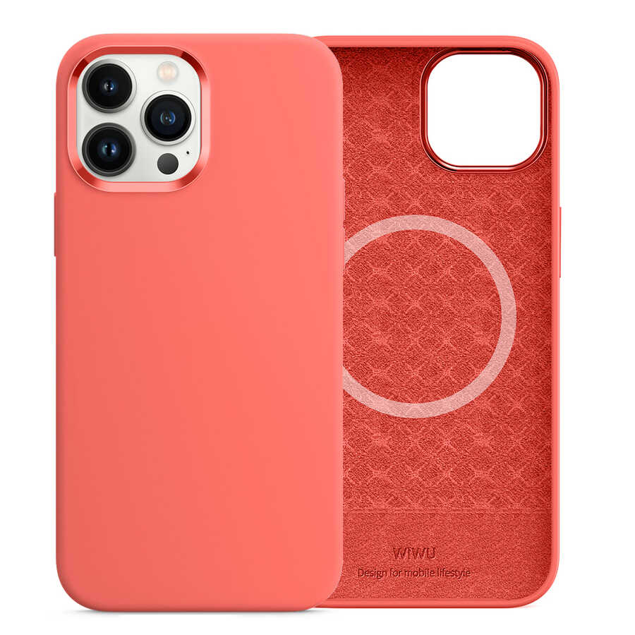 iPhone 13 Pro Max Kılıf Wiwu M-safe Magnetic Silikon Kılıf