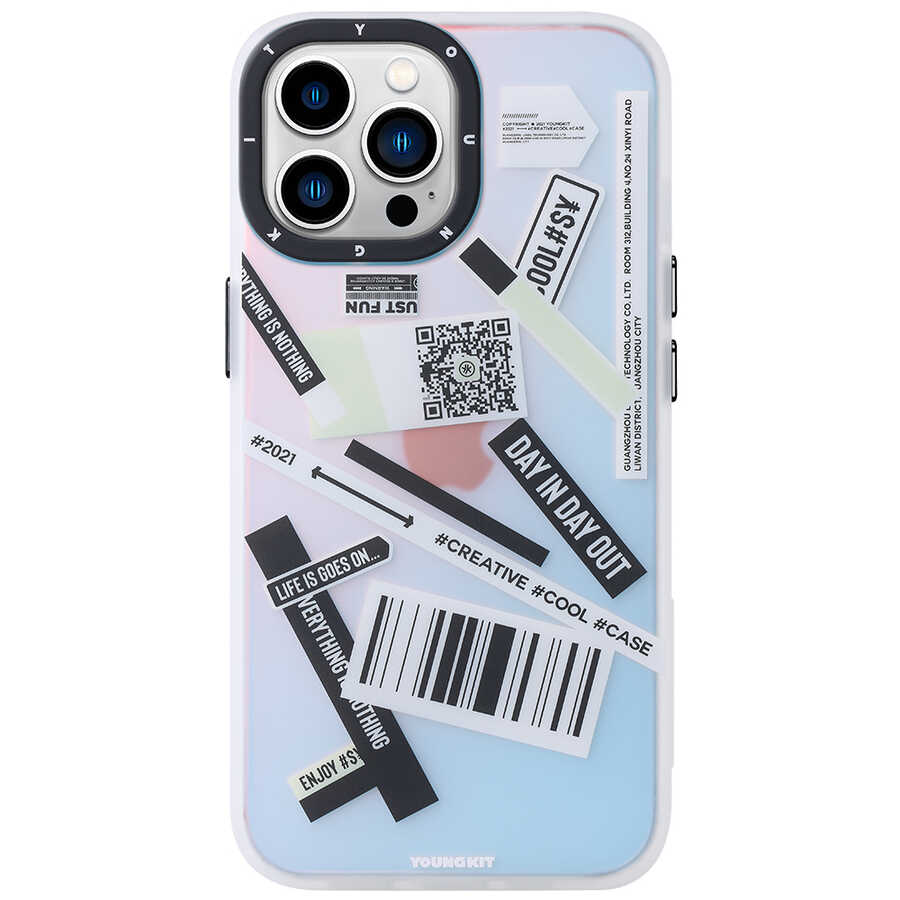 iPhone 13 Pro Max Kılıf YoungKit Fashion Culture Time Serisi Kılıf