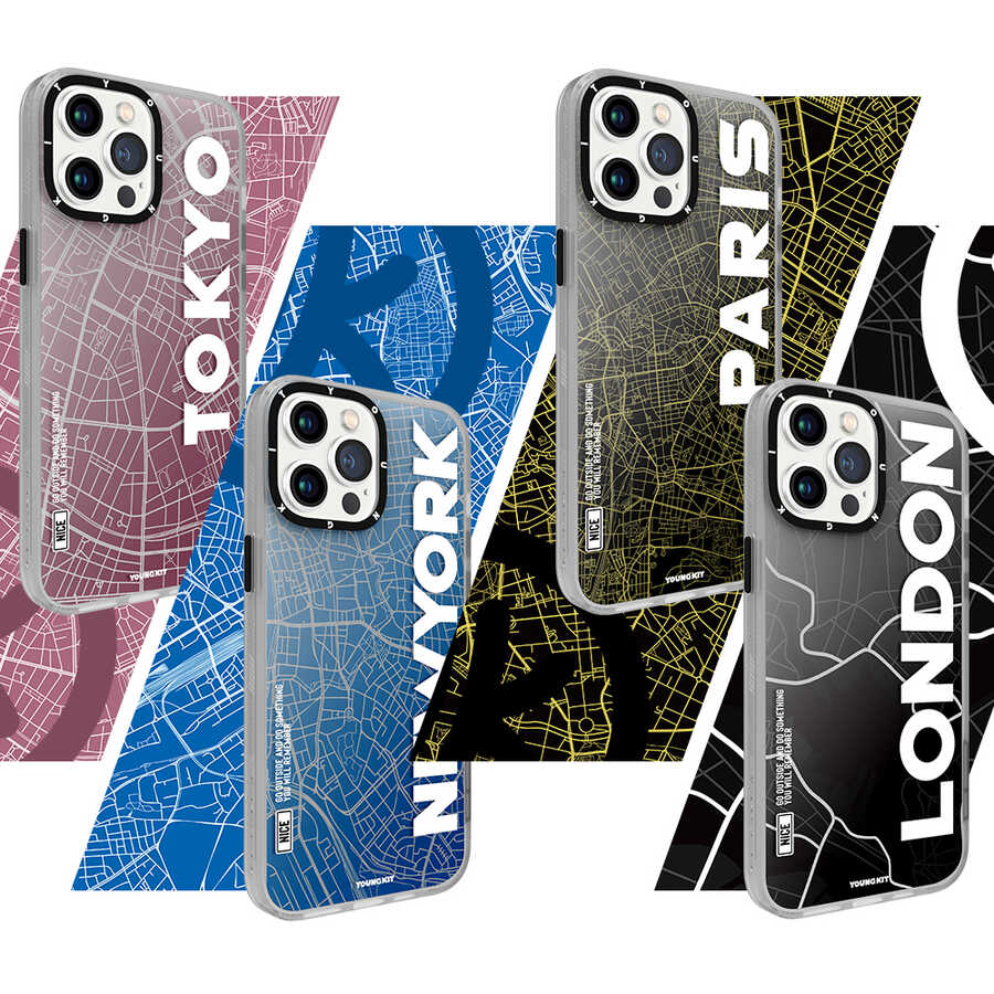 iPhone 13 Pro Max Kılıf YoungKit World Trip Serisi Kılıf