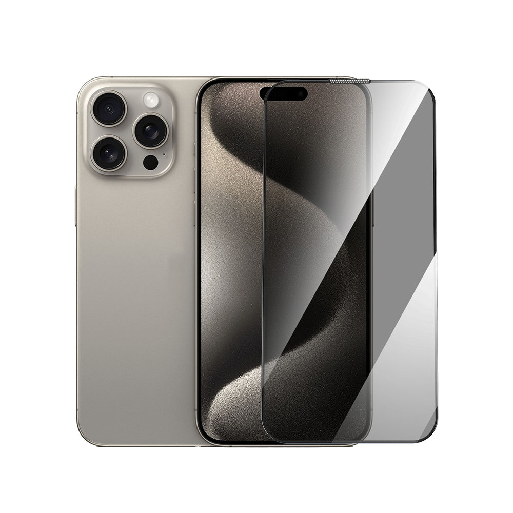 iPhone 13 Pro Max Wiwu GT-011 Anti-Bakteriyel Özellikli Polimer Oleofobik Kaplama Temperli Privacy Cam Ekran Koruyucu