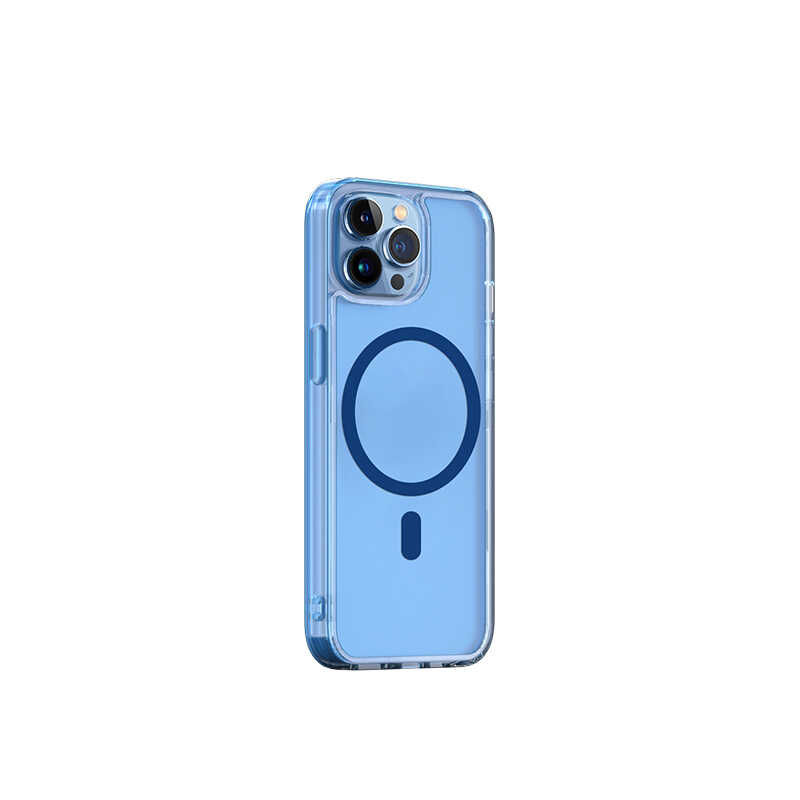 iPhone 13 Pro Max Wiwu M-safe Şarj Özellikli Lens Korumalı Şeffaf Silikon Kılıf