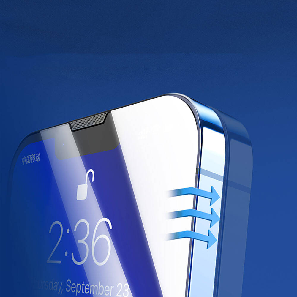 iPhone 13 Recci RSP-A10 HD Temperli Cam Ekran Koruyucu + Kolay Uygulama Aparatlı