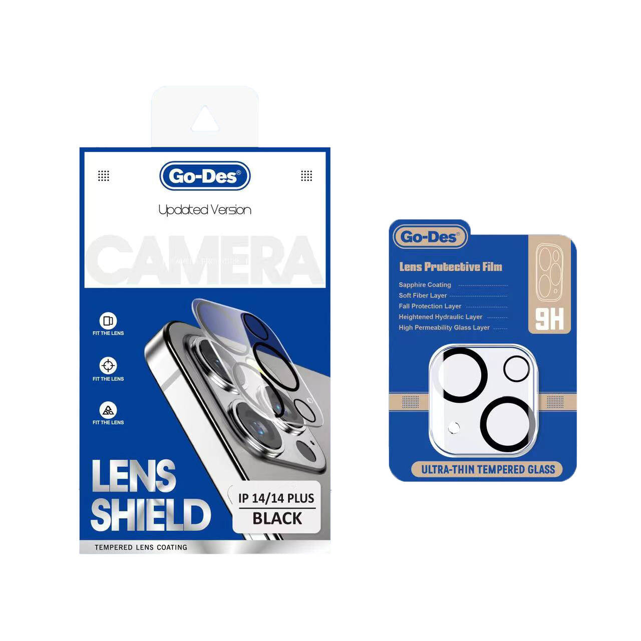 iPhone 14 Go Des Lens Shield CL-14 Kamera Lens Koruyucu