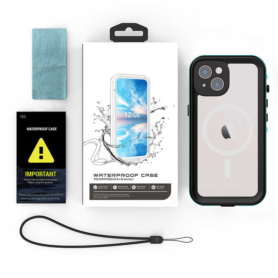 iPhone 14 Kılıf 1-1 Su Geçirmez Kılıf