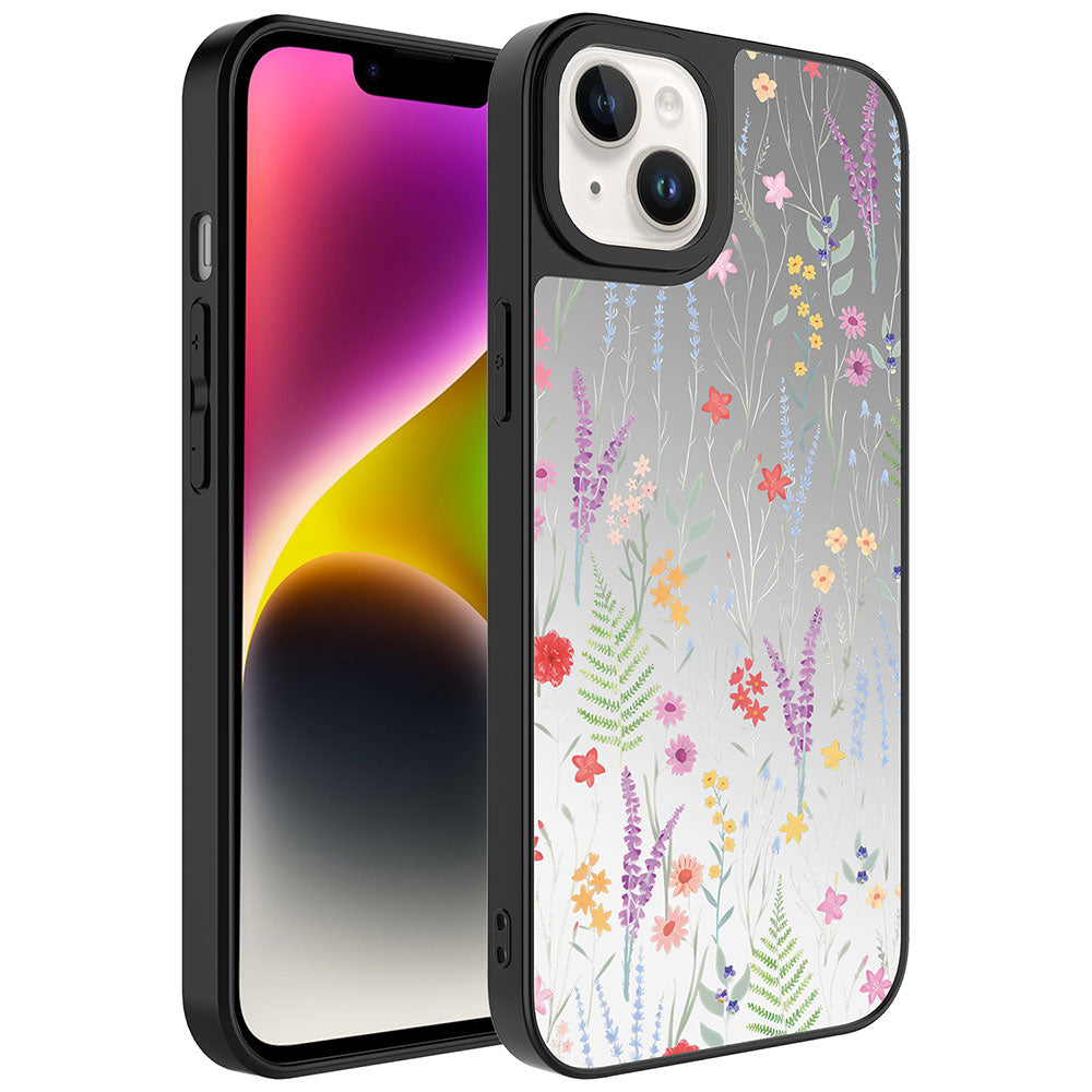 iPhone 14 Kılıf Aynalı Desenli Kamera Korumalı Parlak Zore Mirror Kılıf