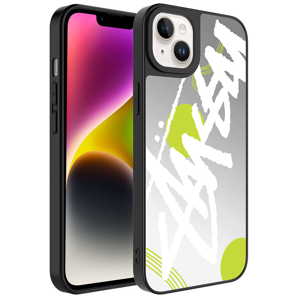 iPhone 14 Kılıf Aynalı Desenli Kamera Korumalı Parlak Zore Mirror Kılıf