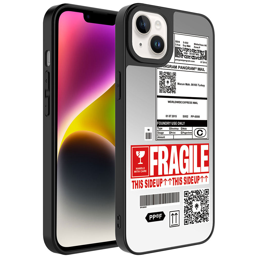 iPhone 14 Kılıf Aynalı Desenli Kamera Korumalı Parlak Zore Mirror Kılıf