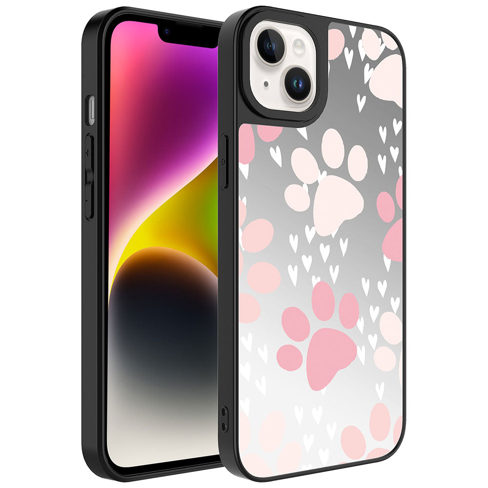 iPhone 14 Kılıf Aynalı Desenli Kamera Korumalı Parlak Zore Mirror Kılıf