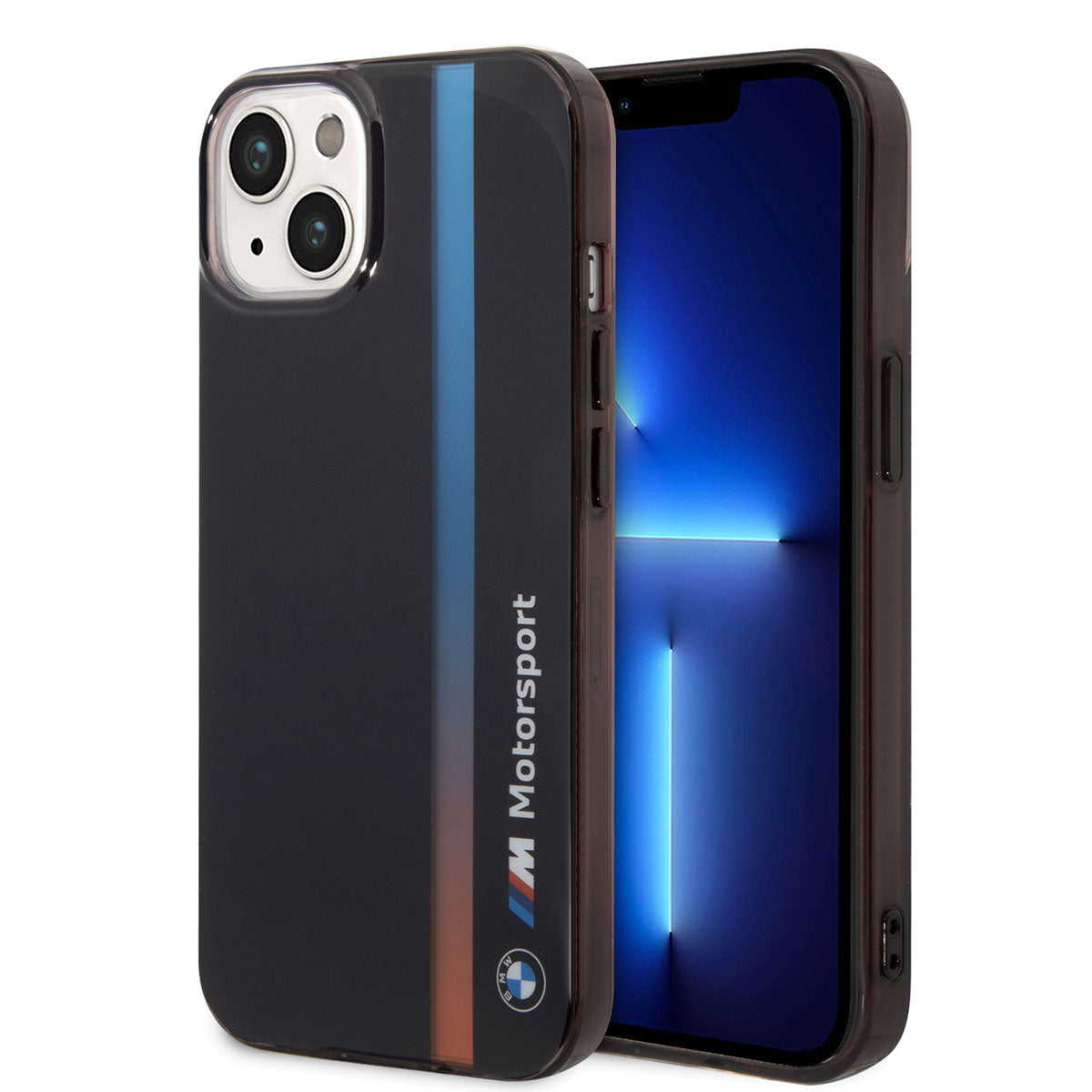 iPhone 14 Kılıf BMW Orijinal Lisanslı Renk Geçişli Çizgili Dizayn Kılıf