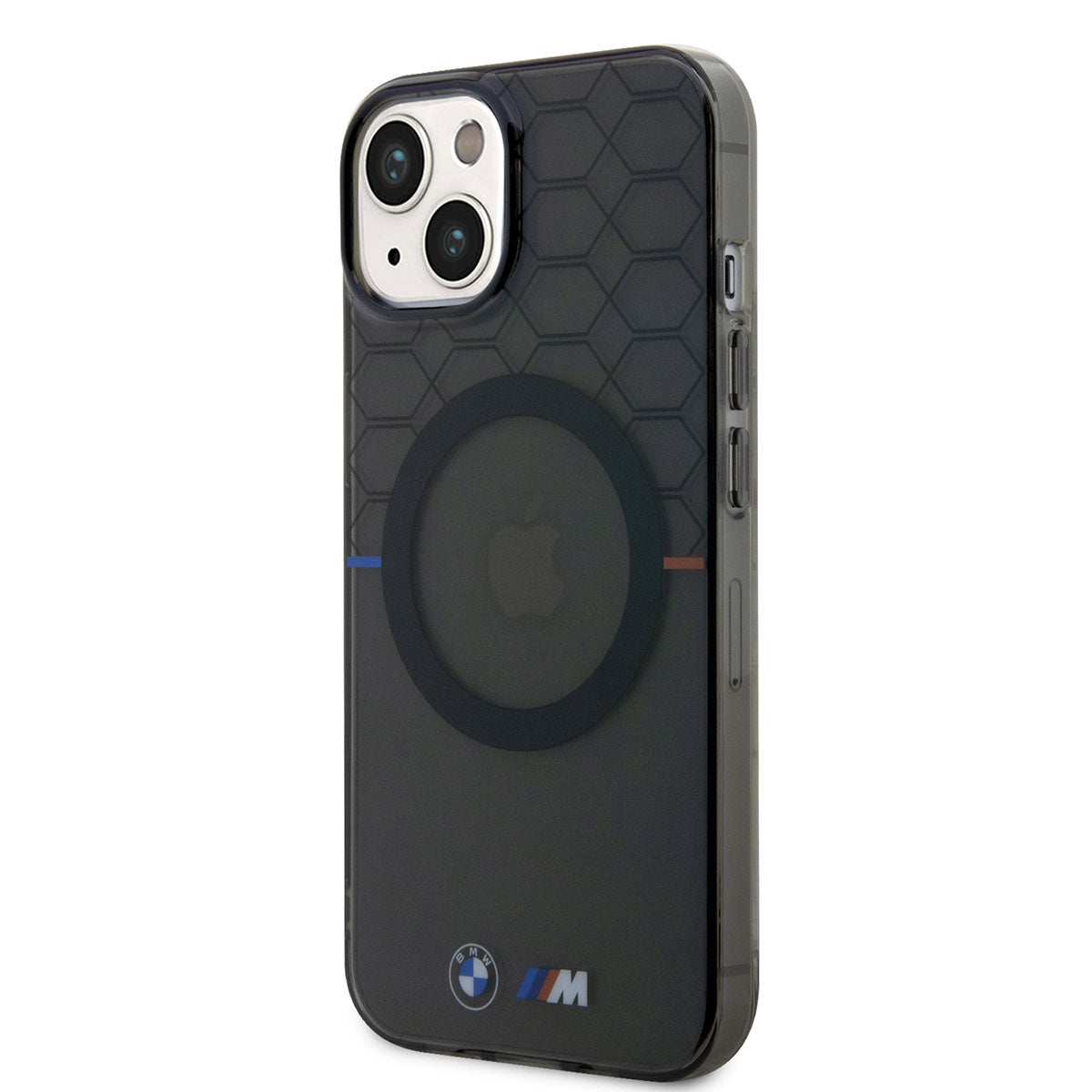 iPhone 14 Kılıf BMW M-safe Şarj Özellikli Transparan M Dizayn Kılıf
