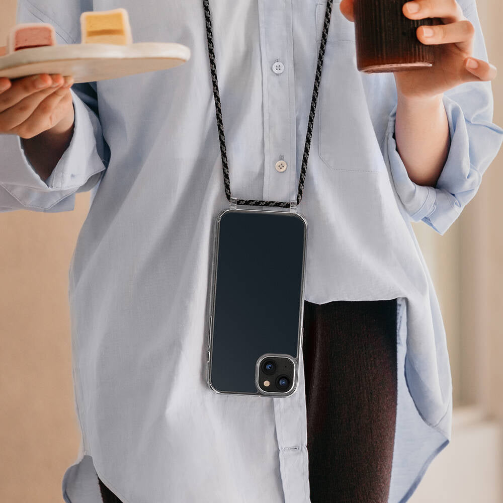 iPhone 14 Kılıf Boyun Askılı Şok Önleyicili Şeffaf Lisanslı Switcheasy Play Kılıf