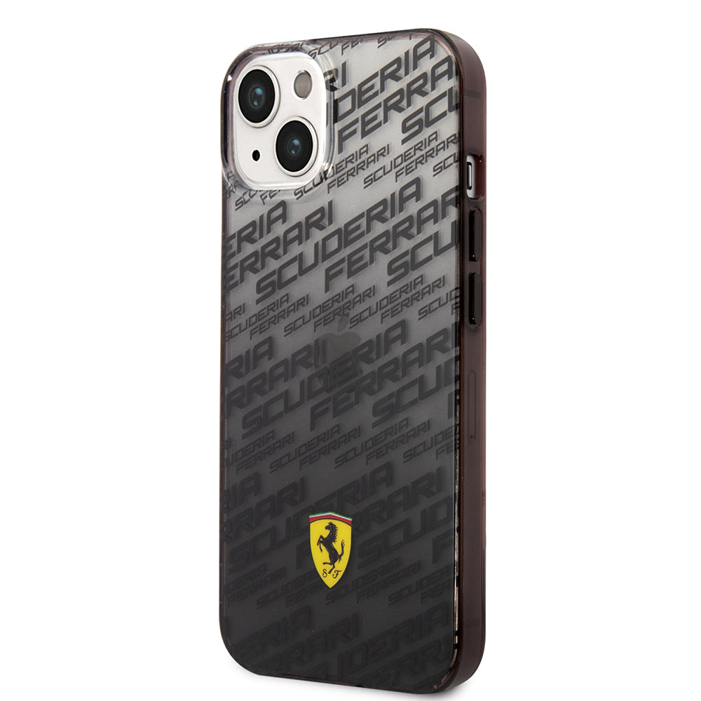 iPhone 14 Kılıf Ferrari Orijinal Lisanlı Transparan SF Baskılı Dizayn Kılıf