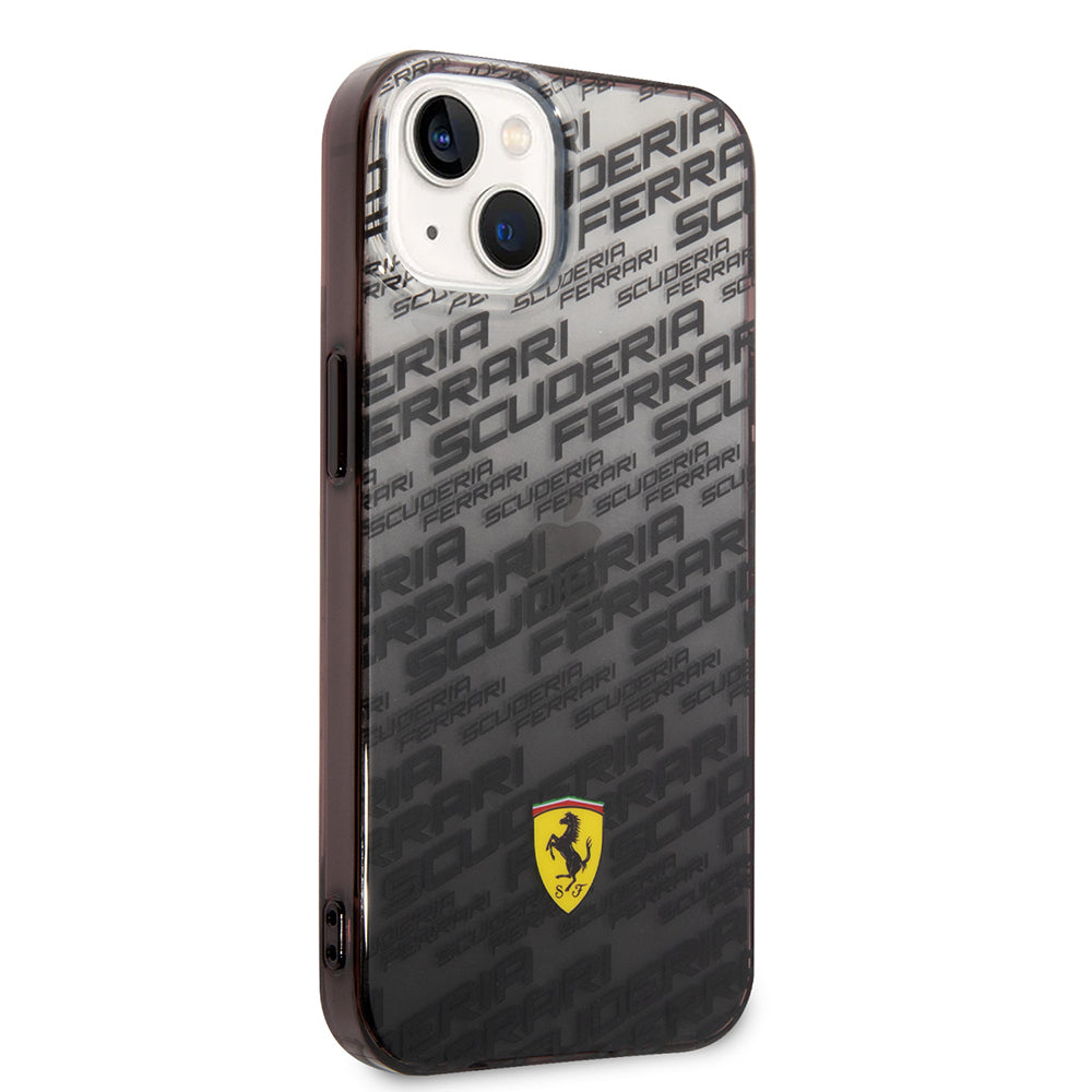 iPhone 14 Kılıf Ferrari Orijinal Lisanlı Transparan SF Baskılı Dizayn Kılıf