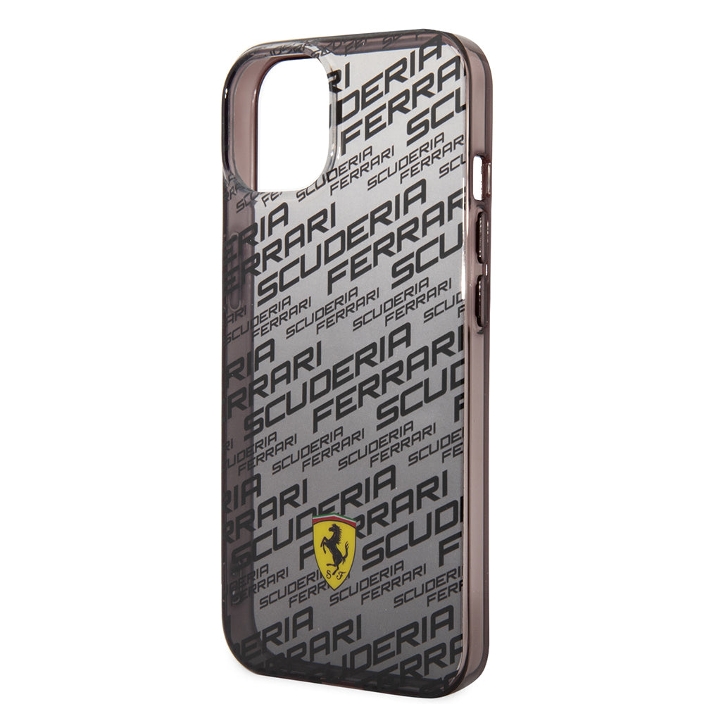 iPhone 14 Kılıf Ferrari Orijinal Lisanlı Transparan SF Baskılı Dizayn Kılıf