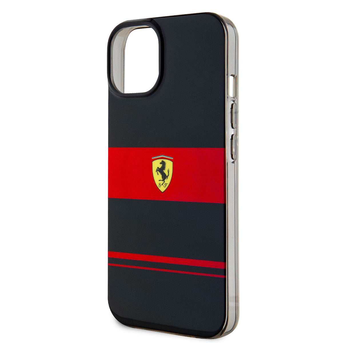 iPhone 14 Kılıf Ferrari Orijinal Lisanslı M-safe Şarj Özellikli Yatay Çizgili Dizayn Kılıf